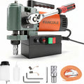FANCOLE 1380W Low Profile Magnetic Drill Press with 3/4" Annular Cutter,1.4" Boring Diameter  2585lbf 680RPM Powerful Drilling Machine, Portable Mag Drill Press for Metal Surface Industrial & Home Improvement